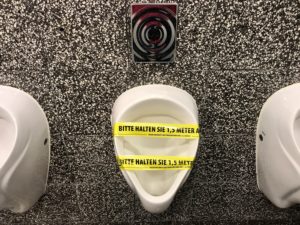 Advice on keeping a urinal in the context of the Corona exit restrictions Advice on keeping a urinal in the context of the Corona exit restrictions